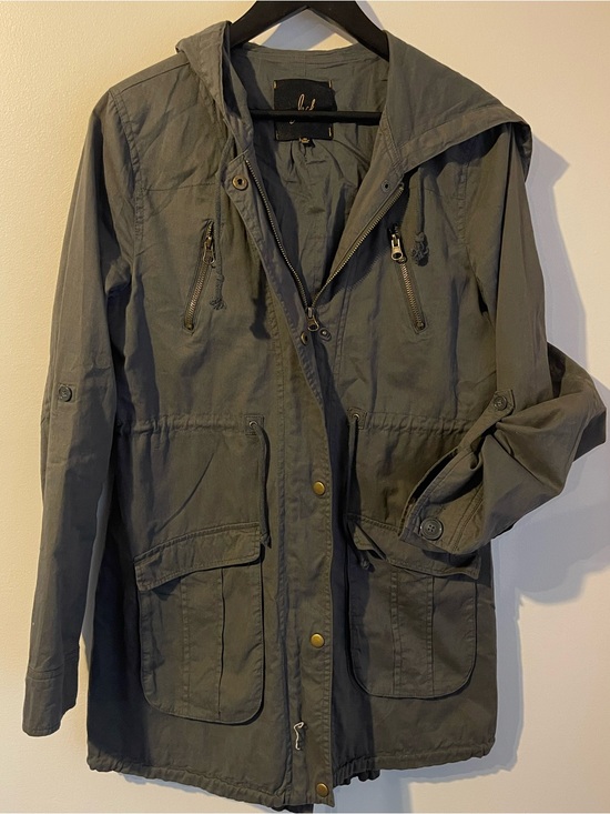 Jack Jackets & Blazers - Jack BB Dakota Olive Green Utility Military Anorak Parka Jacket M